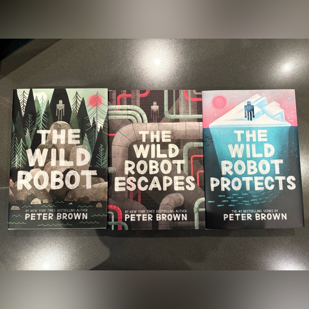 Gift 💝 The Wild Robot 3 Books Hardcover Collection by Peter Brown - Picture 2 of 8